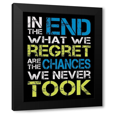 In The End Black Modern Wood Framed Art Print with Double Matting by Gibbons, Lauren
