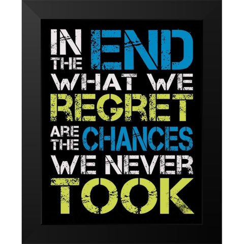 In The End Black Modern Wood Framed Art Print by Gibbons, Lauren