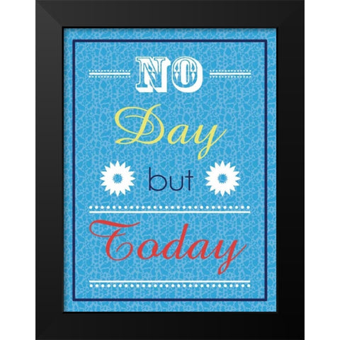No Day Black Modern Wood Framed Art Print by Gibbons, Lauren