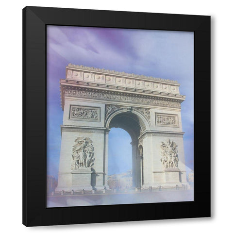 Paris 2 Black Modern Wood Framed Art Print by Gibbons, Lauren