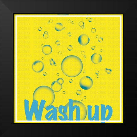 Wash Up Bubbles Black Modern Wood Framed Art Print by Gibbons, Lauren