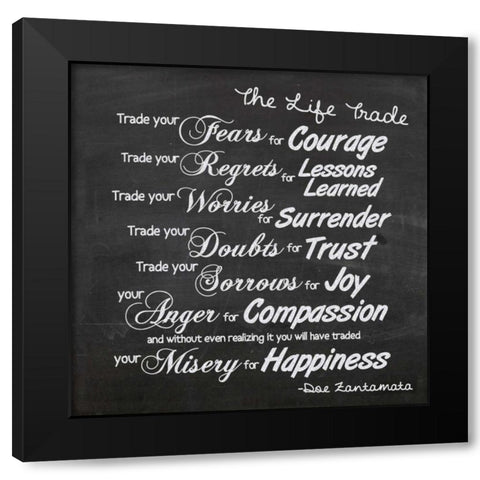 Life Trade White Black Modern Wood Framed Art Print with Double Matting by Gibbons, Lauren