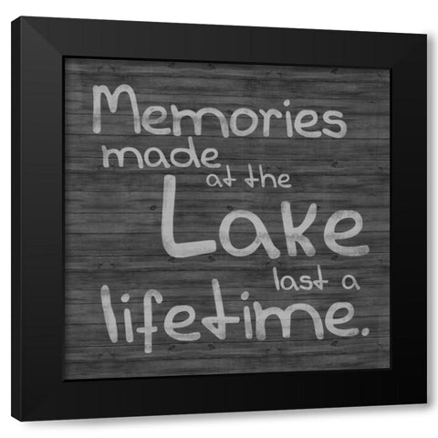 Lake Black Modern Wood Framed Art Print by Gibbons, Lauren