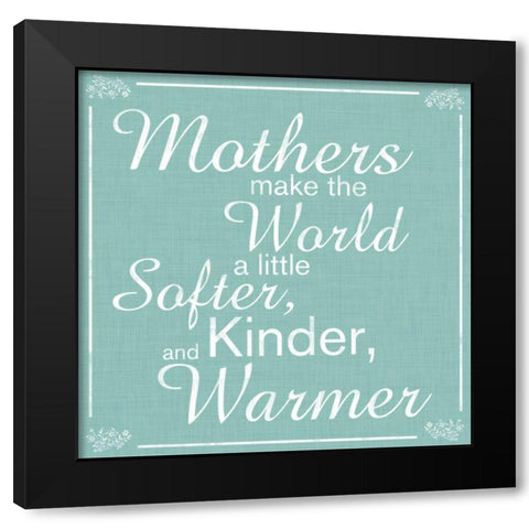 Mothers Black Modern Wood Framed Art Print with Double Matting by Gibbons, Lauren