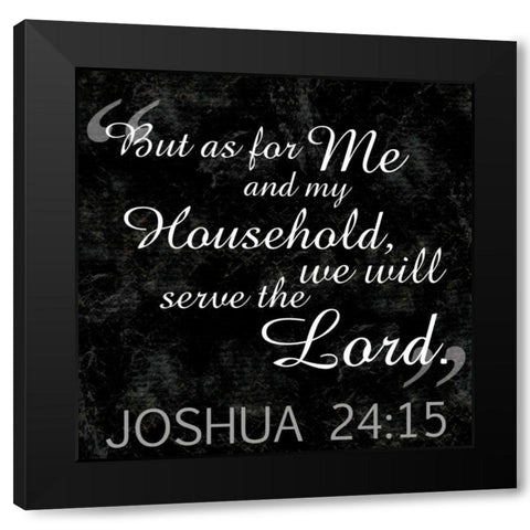 Household Religious BW4 Black Modern Wood Framed Art Print by Gibbons, Lauren