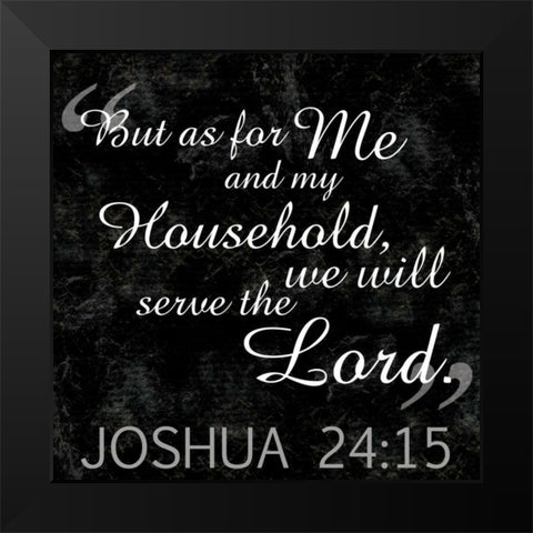 Household Religious BW4 Black Modern Wood Framed Art Print by Gibbons, Lauren