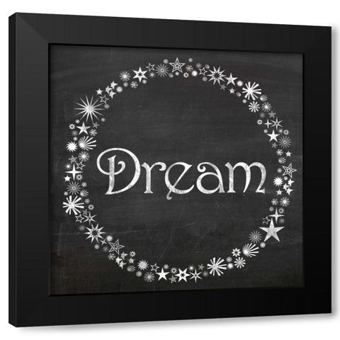 Dream Stars Black Modern Wood Framed Art Print by Gibbons, Lauren