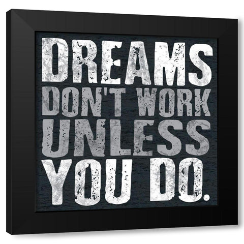 Dreams BW Black Modern Wood Framed Art Print by Gibbons, Lauren