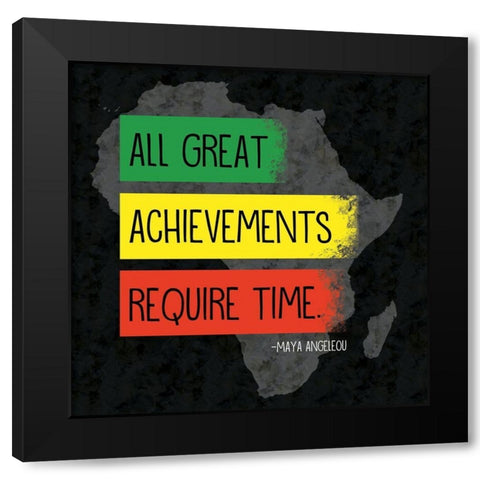 Quote 2 Maya Black Modern Wood Framed Art Print by Gibbons, Lauren