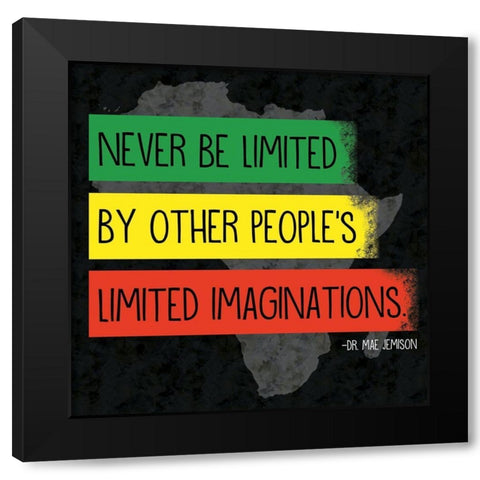 Quote 3 Mae Black Modern Wood Framed Art Print by Gibbons, Lauren