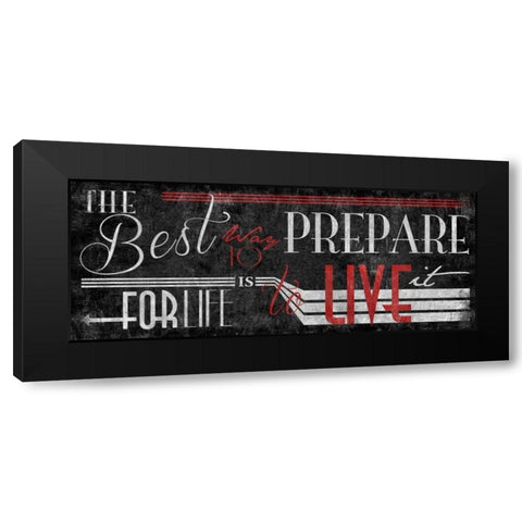 Type Black Black Modern Wood Framed Art Print with Double Matting by Grey, Jace