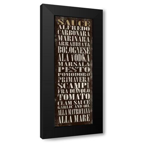 SAUCE Black Modern Wood Framed Art Print with Double Matting by Grey, Jace