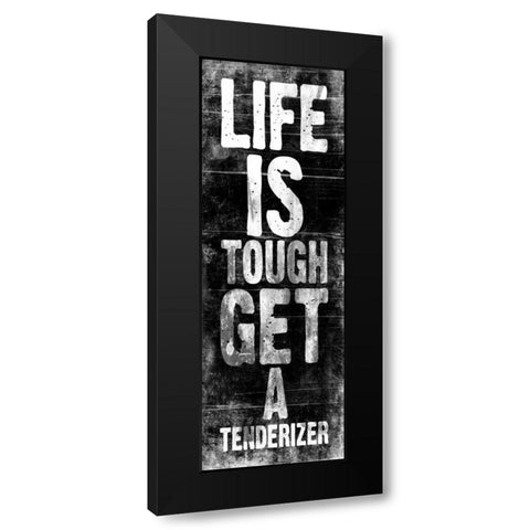 Tenderizer Black Modern Wood Framed Art Print by Grey, Jace