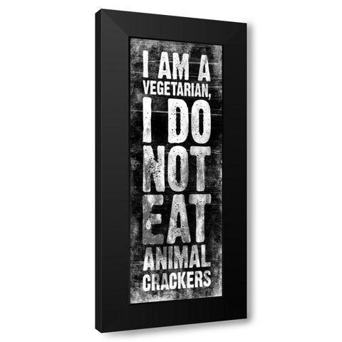 Animal Crackers Black Modern Wood Framed Art Print with Double Matting by Grey, Jace
