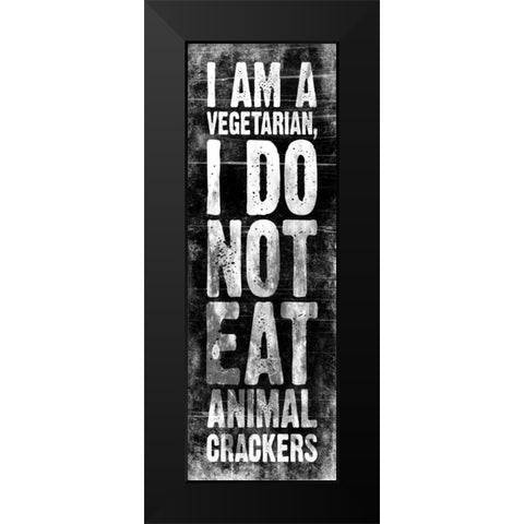 Animal Crackers Black Modern Wood Framed Art Print by Grey, Jace