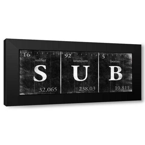 SUB Black Modern Wood Framed Art Print with Double Matting by Grey, Jace