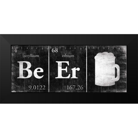 BeEr Black Modern Wood Framed Art Print by Grey, Jace