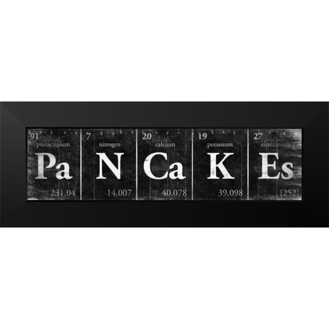 PaNCaKEs Black Modern Wood Framed Art Print by Grey, Jace