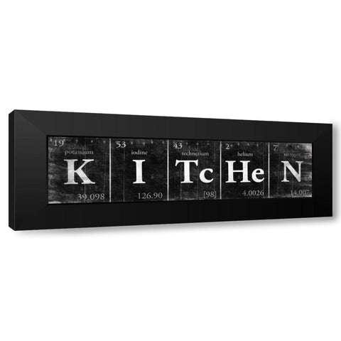 KITcHeN Black Modern Wood Framed Art Print by Grey, Jace
