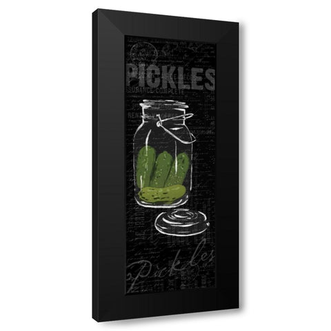 Pickles Black Modern Wood Framed Art Print by Grey, Jace