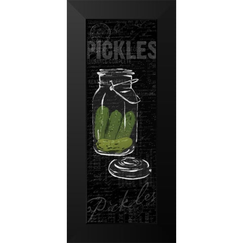 Pickles Black Modern Wood Framed Art Print by Grey, Jace