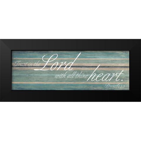 Lord heart Black Modern Wood Framed Art Print by Grey, Jace