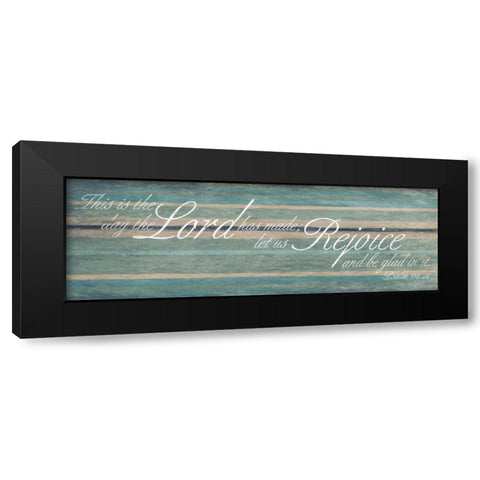 Lord rejoice Black Modern Wood Framed Art Print by Grey, Jace