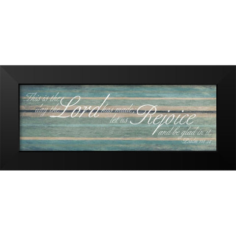 Lord rejoice Black Modern Wood Framed Art Print by Grey, Jace