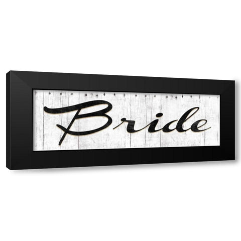 Bride Black Modern Wood Framed Art Print with Double Matting by Grey, Jace