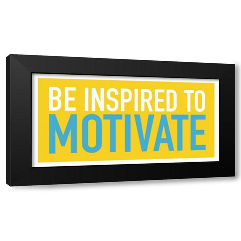 Inspired Black Modern Wood Framed Art Print by Grey, Jace