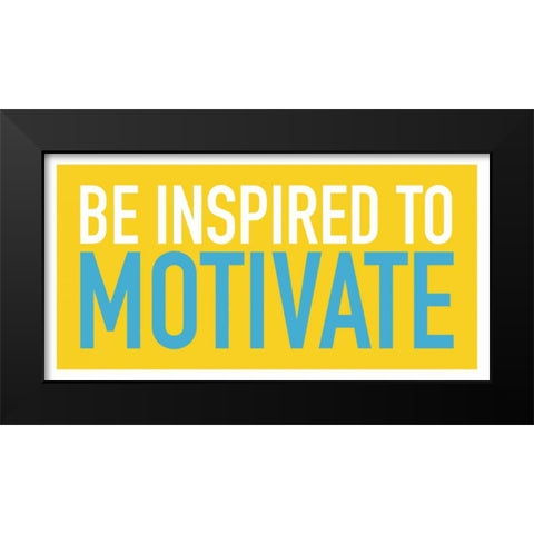 Inspired Black Modern Wood Framed Art Print by Grey, Jace