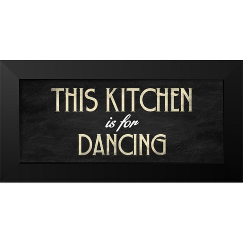 Kitchen Black Modern Wood Framed Art Print by Grey, Jace