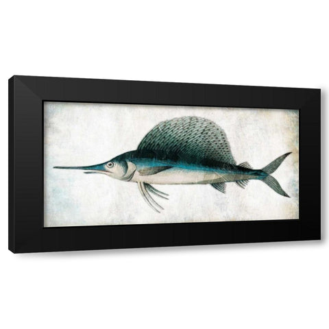 Swordfish Black Modern Wood Framed Art Print with Double Matting by Grey, Jace