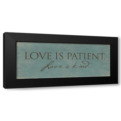 Love is Black Modern Wood Framed Art Print with Double Matting by Grey, Jace