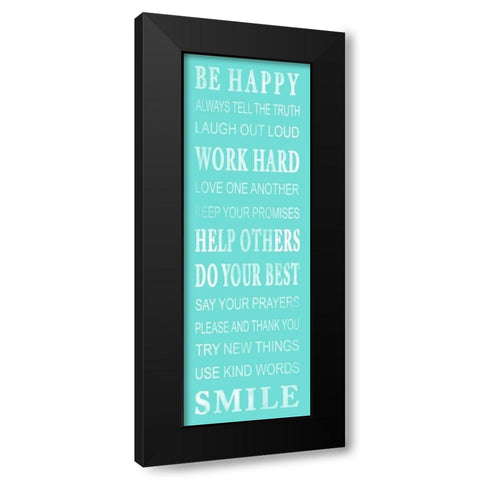 Work Hard Black Modern Wood Framed Art Print by Grey, Jace