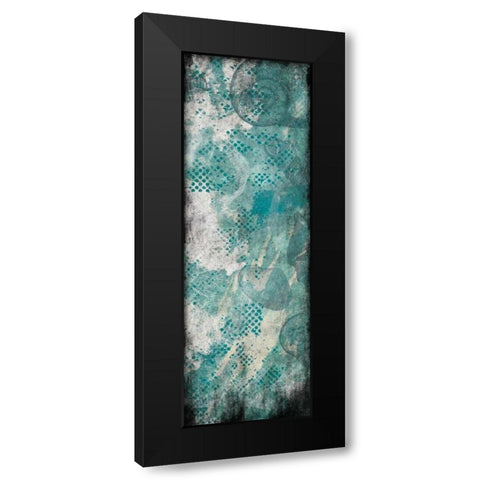 Shell Dots Black Modern Wood Framed Art Print with Double Matting by Grey, Jace