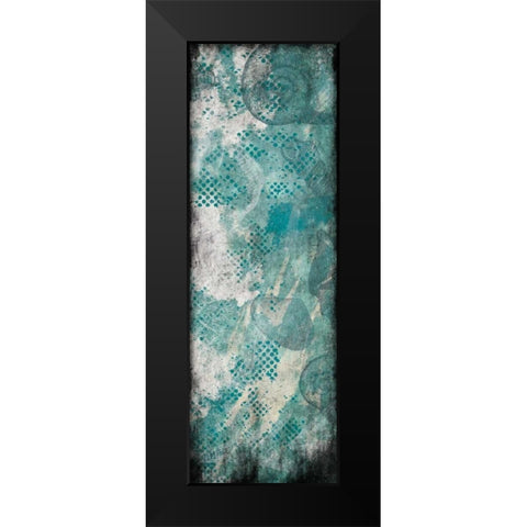 Shell Dots Black Modern Wood Framed Art Print by Grey, Jace