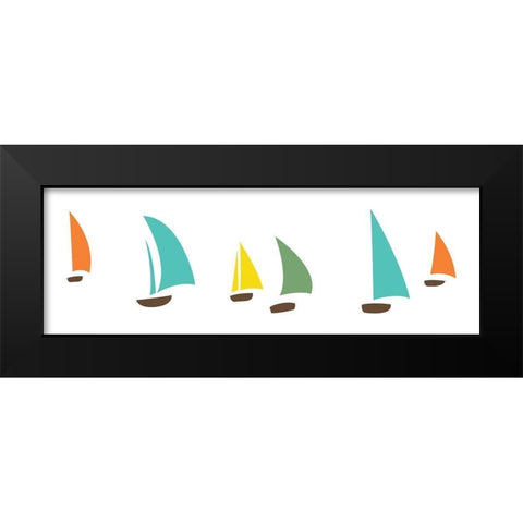 Boat Pop Black Modern Wood Framed Art Print by Grey, Jace