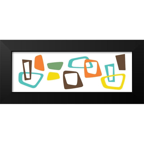 Pattern Pop Black Modern Wood Framed Art Print by Grey, Jace