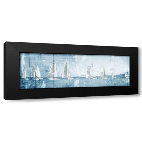 Boating March Black Modern Wood Framed Art Print by Grey, Jace