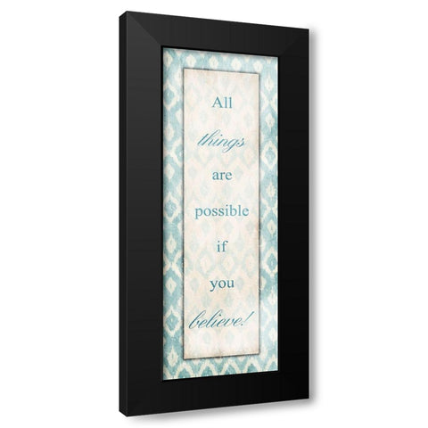 All Things Black Modern Wood Framed Art Print with Double Matting by Grey, Jace
