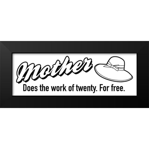 Mother Free Black Modern Wood Framed Art Print by Grey, Jace