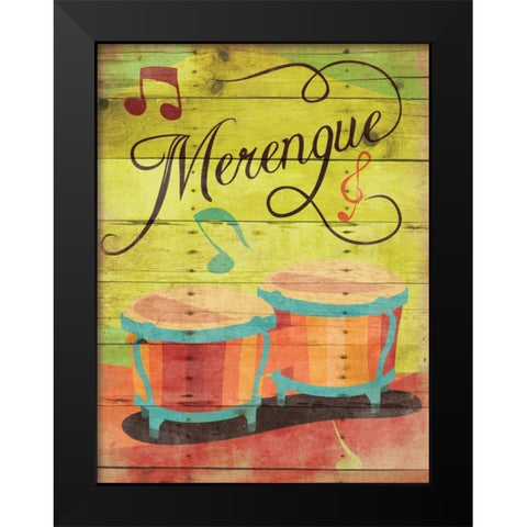 Merengue II Black Modern Wood Framed Art Print by Grey, Jace