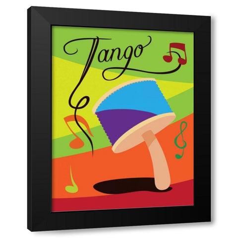Tango I Black Modern Wood Framed Art Print by Grey, Jace