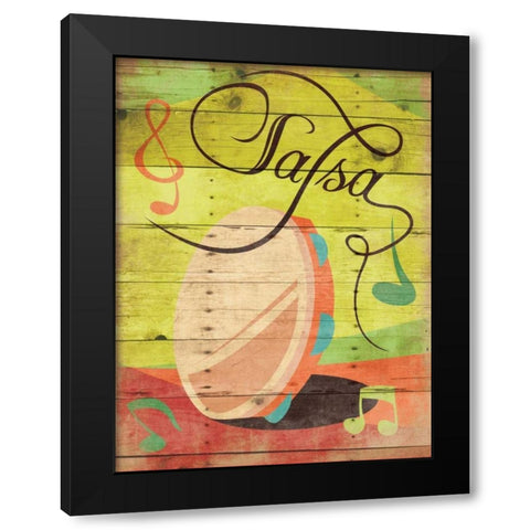 Salsa II Black Modern Wood Framed Art Print by Grey, Jace