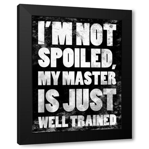 Well Trained 2 Black Modern Wood Framed Art Print by Grey, Jace