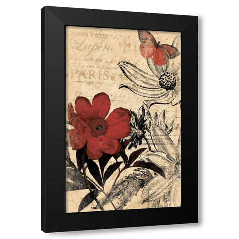 Paris A Black Modern Wood Framed Art Print with Double Matting by Grey, Jace