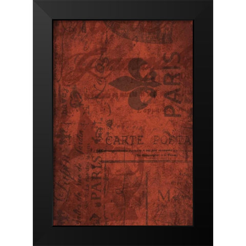 Paris E Black Modern Wood Framed Art Print by Grey, Jace