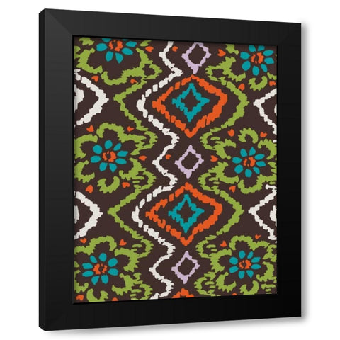 Flow Black Modern Wood Framed Art Print by Grey, Jace