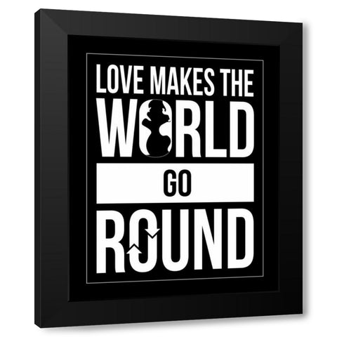 Text B Black Modern Wood Framed Art Print by Grey, Jace